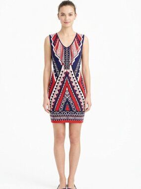 Forever 21 Knit Sweater Bodycon Dress Aztec